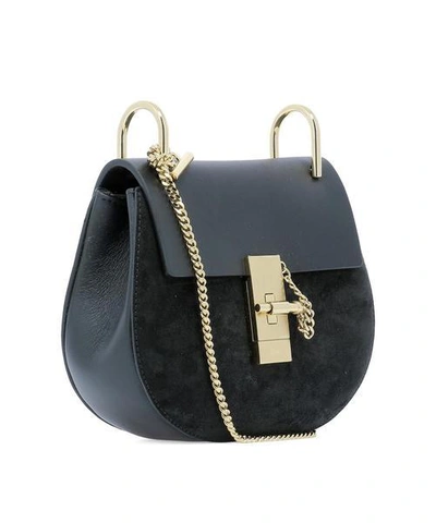 Shop Chloé Drew Shoulder Bag In Black