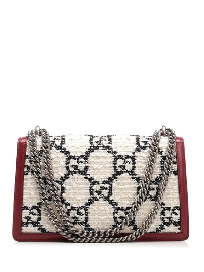 Shop Gucci Dionysus Gg Tweed Small Shoulder Bag In Multi