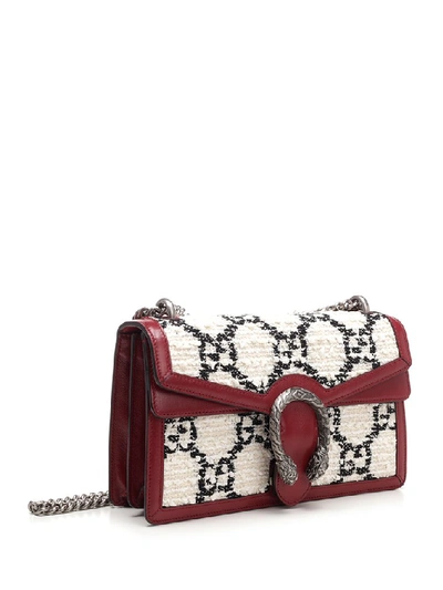 Shop Gucci Dionysus Gg Tweed Small Shoulder Bag In Multi
