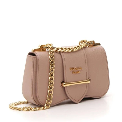 Shop Prada Sidonie Shoulder Bag In Beige