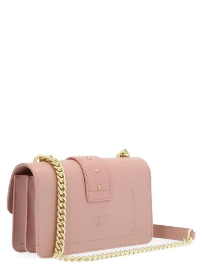 Shop Pinko Mini Love Simply Chain Shoulder Bag