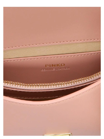 Shop Pinko Mini Love Simply Chain Shoulder Bag