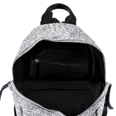 Shop Chiara Ferragni Wink Glitter Backpack In Silver