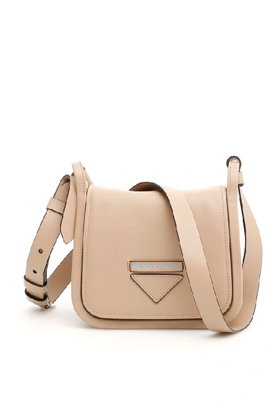 Shop Prada Concept Shoulder Bag In Beige