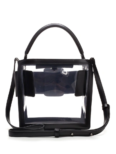 Shop Boyy Devon 21 Transparent Top Handle Bag In Black