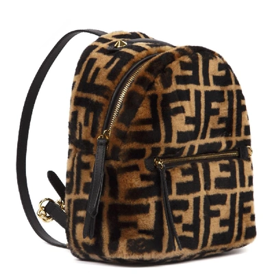 Shop Fendi Ff Monogram Mini Backpack In Multi