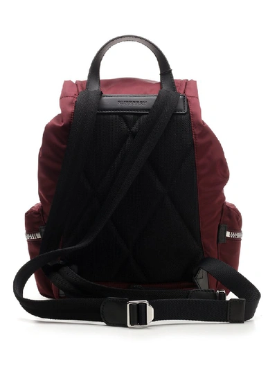Shop Burberry Medium Logo Rucksack Backpack In Red