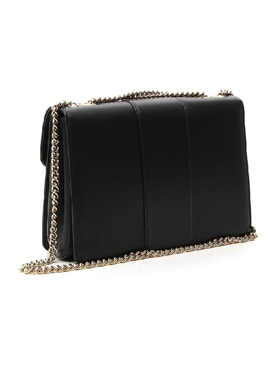 Shop Dolce & Gabbana Dg Logo Interlocking Shoulder Bag In Black