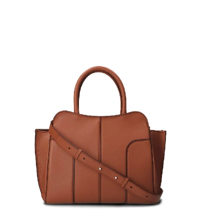 Shop Tod's Sella Tote Bag In Brown