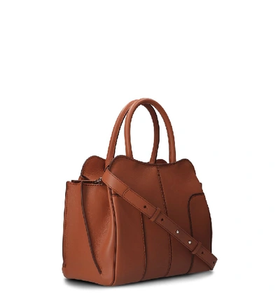 Shop Tod's Sella Tote Bag In Brown