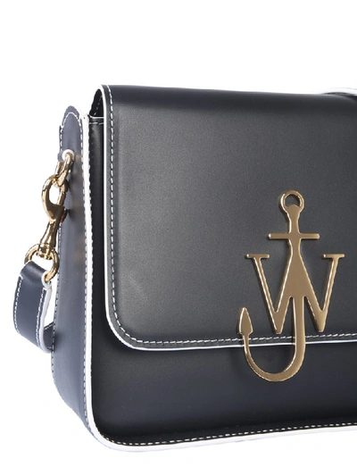 Shop Jw Anderson Anchor Logo Shoulder Bag In Black