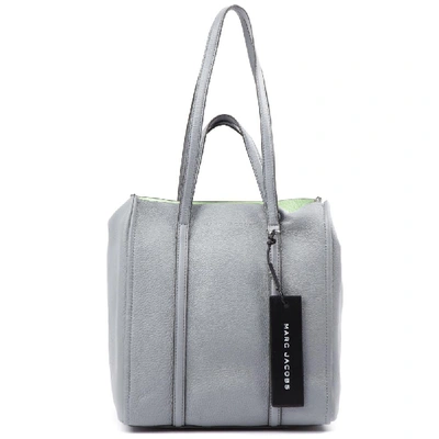 Shop Marc Jacobs The Tag Tote Bag In Grey