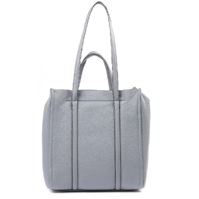Shop Marc Jacobs The Tag Tote Bag In Grey