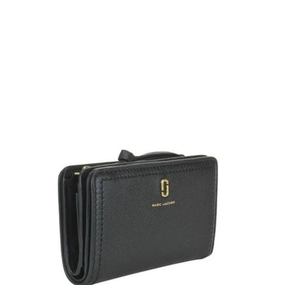 Shop Marc Jacobs Softshot Compact Wallet In Black