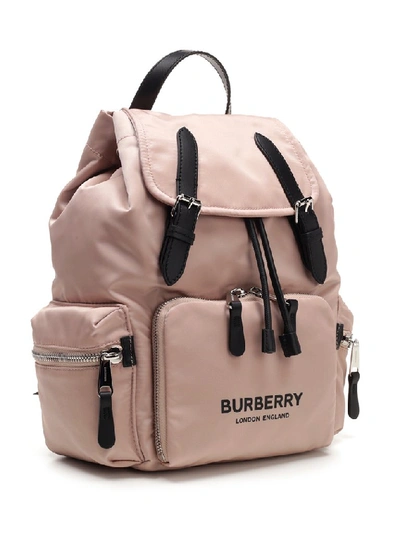 Shop Burberry Medium Logo Rucksack Backpack In Pink