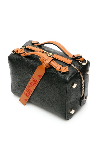 MCM Leather Boston Bag - Black Handle Bags, Handbags - W3050047