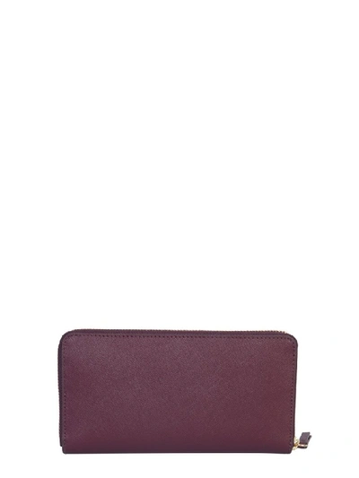 Shop Tory Burch Robinson Zipped Continental Wallet In Purple