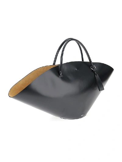 Shop Jil Sander Top Handle Tote Bag In Black