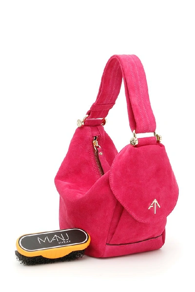 Shop Manu Atelier Micro Fernweh Bag In Pink