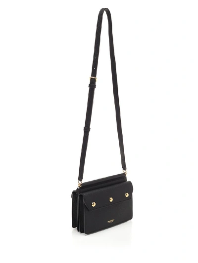 Shop Burberry Mini Title Bag In Black