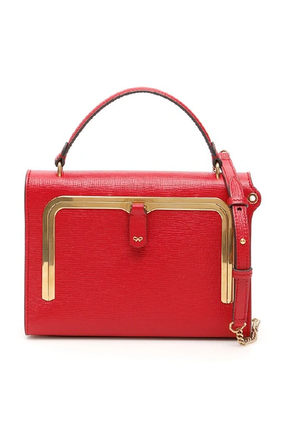 Shop Anya Hindmarch Postbox Shoulder Bag In Red