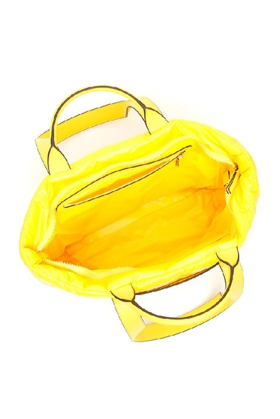 Shop Tory Burch Perry Bombé Logo Tote Bag In Yellow