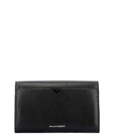 Shop Alexander Mcqueen Jewel Wallet In Black