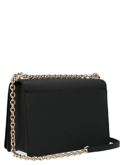 Shop Furla Mimì Foldover Shoulder Bag In Black