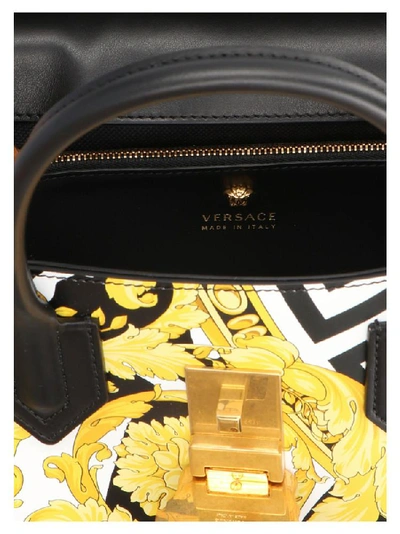 Shop Versace Barocco Print Tote Bag In Multi