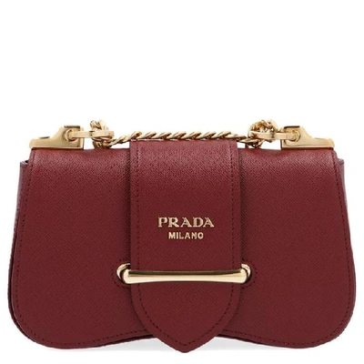 Shop Prada Sidonie Shoulder Bag In Red