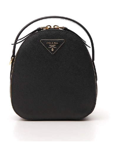 Shop Prada Odette Mini Backpack In Black