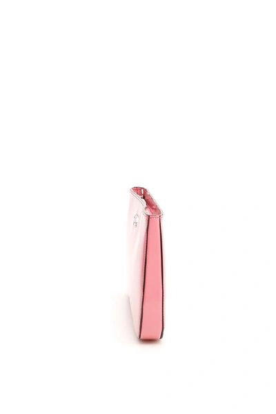 Shop Prada Brushed Chain Strap Clutch Bag In Pink