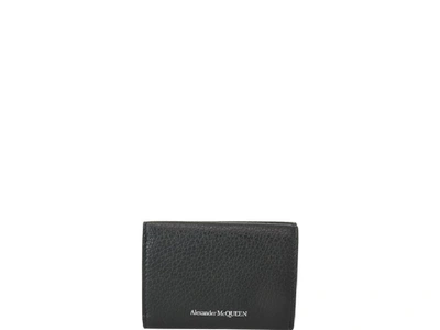 Shop Alexander Mcqueen Skull Mini Continental Wallet In Black