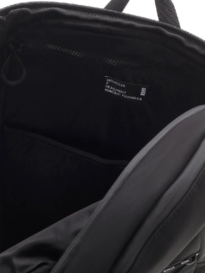 Shop Moncler Genius Moncler X Fragment Hiroshi Fujiwara Logo Backpack In Black