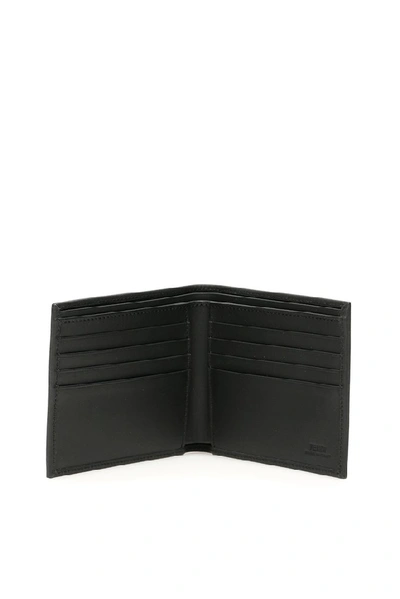 Shop Fendi Logo Embossed Bifold Wallet In Red