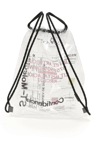Shop Marcelo Burlon County Of Milan Printed Drawstring Backpack In Multi