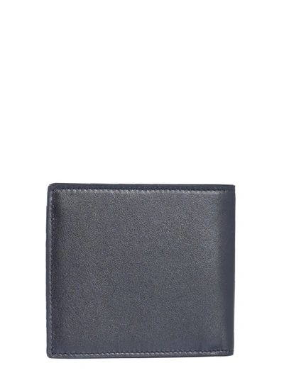 Shop Alexander Mcqueen Skull Print Bifold Wallet In Black