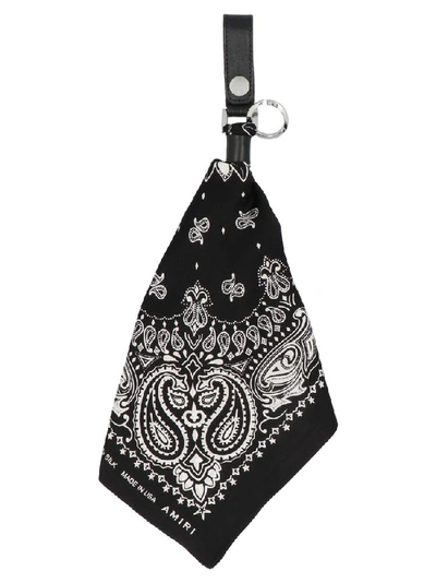 Shop Amiri Bandana Keyring In Black