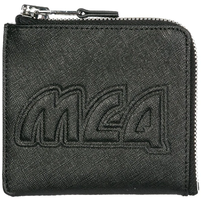 Shop Mcq By Alexander Mcqueen Mcq Alexander Mcqueen Logo Zipped Wallet In Black