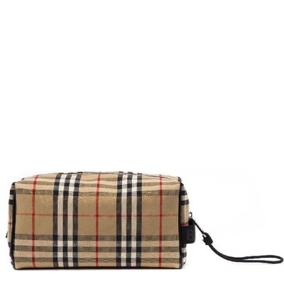 Shop Burberry Vintage Check Pouch In Multi