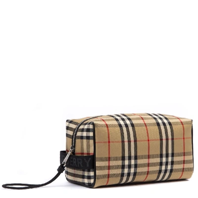 Shop Burberry Vintage Check Pouch In Multi