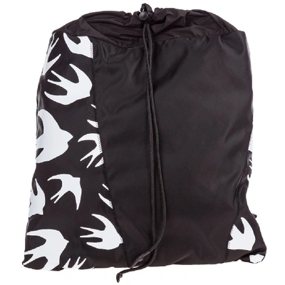 Shop Mcq By Alexander Mcqueen Mcq Alexander Mcqueen Swallow Printed Rucksack Backpack In Black