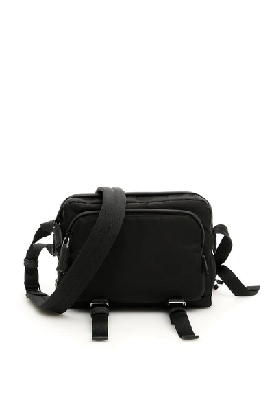 Shop Prada Utilitarian Messenger Bag In Black