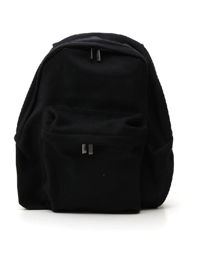 Shop Yohji Yamamoto Hooded Zip Backpack In Black