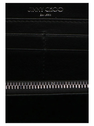 Shop Jimmy Choo Seki Zipped Wallet In Black