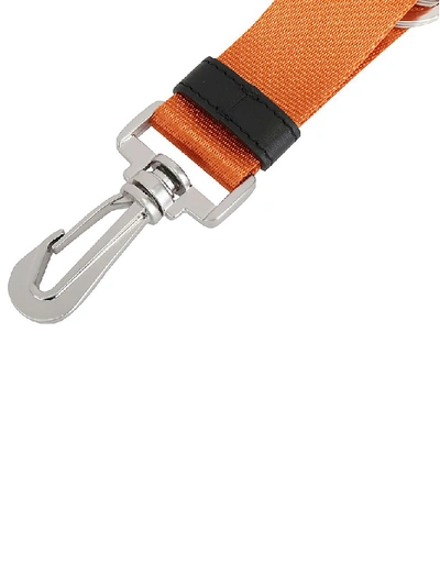 Shop Maison Margiela Logo Keyring In Orange