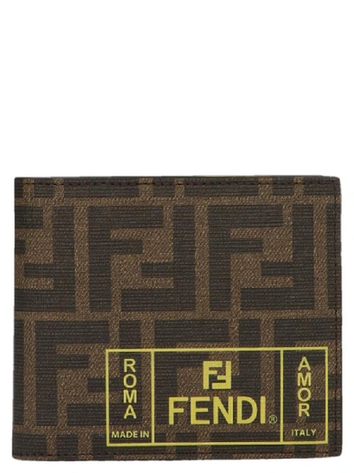 Shop Fendi Ff Roma Amor Wallet In Multi