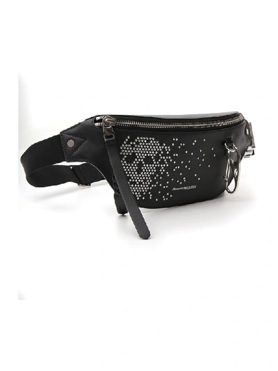 Shop Alexander Mcqueen Skull Belt Bag In Black