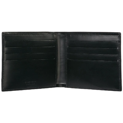 Shop Givenchy Logo Bifold Wallet In Black