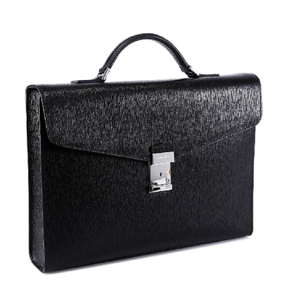 Shop Church's Clip Closure Briefcase In Black